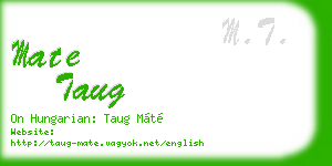 mate taug business card